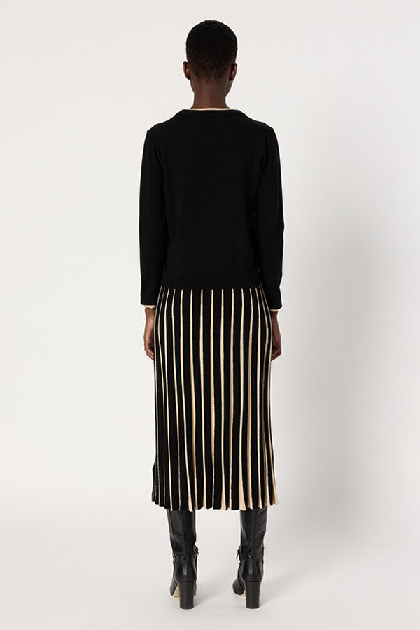 ELEA TWO-TONE DETAIL SWEATER