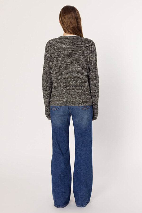 EDELINE LUREX TWEED-STYLE CARDIGAN