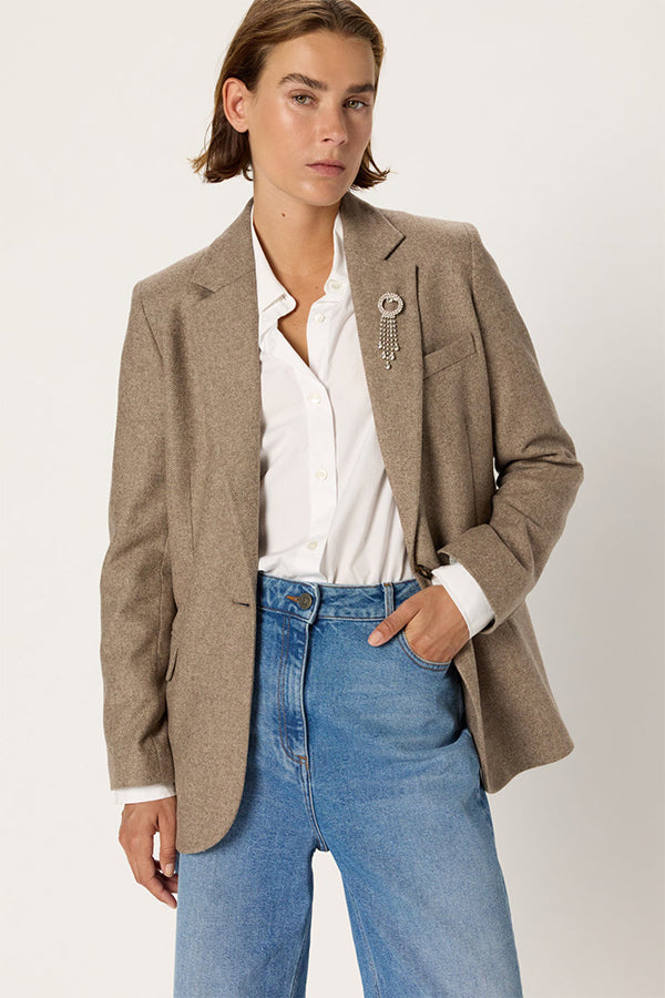 NELLYS HERRINGBONE STRAIGHT JACKET