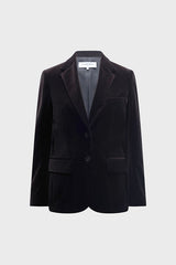 NIRINA CINNAMON VELVET SUIT JACKET