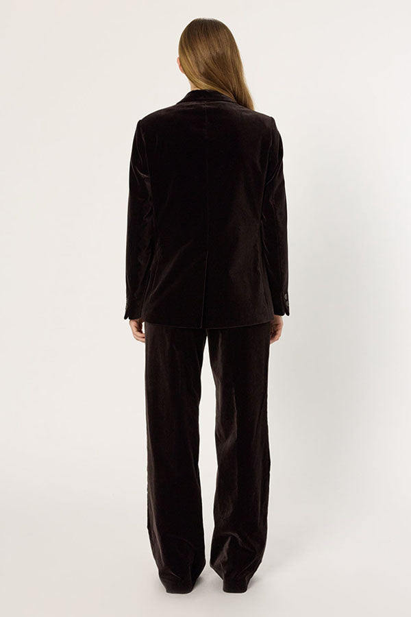 NIRINA CINNAMON VELVET SUIT JACKET