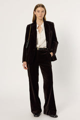 NIRINA CINNAMON VELVET SUIT JACKET