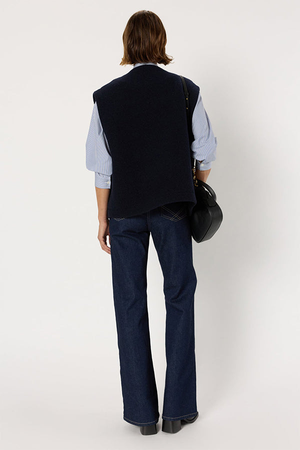 NOLWENN SLEEVELESS BOUCLE WOOL JACKET