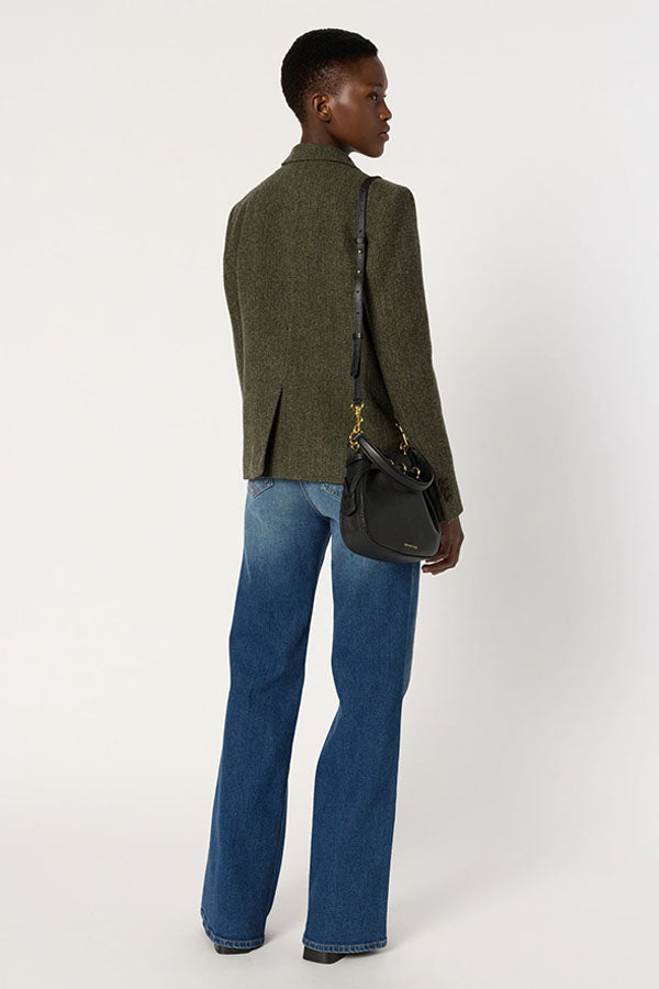 NOELIE WOOL HERRINGBONE JACKET