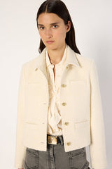 NORINE PLAIN TWEED SHORT JACKET