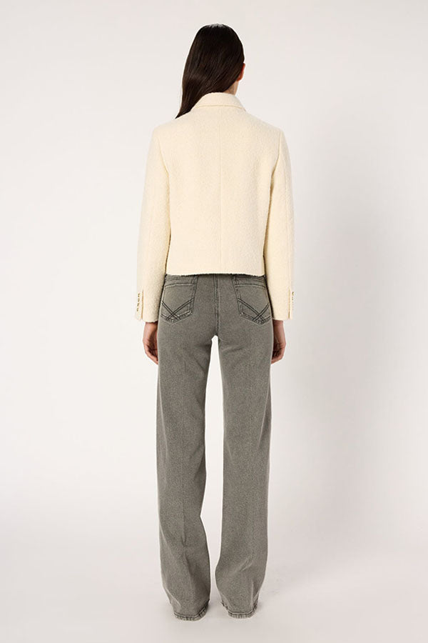 NORINE PLAIN TWEED SHORT JACKET