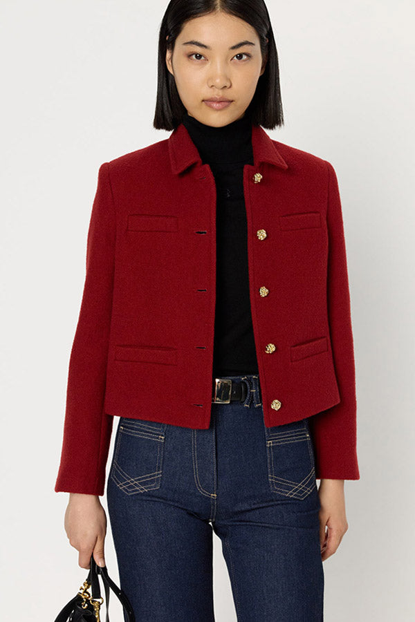 NORINE VIRGIN WOOL SHORT JACKET