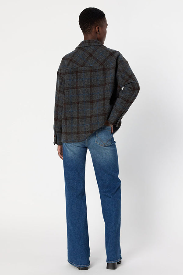 NELL CHECKED WOOL JACKET