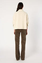 NINON OVERSHIRT STYLE PLAIN TWEED JACKET
