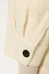NINON OVERSHIRT STYLE PLAIN TWEED JACKET