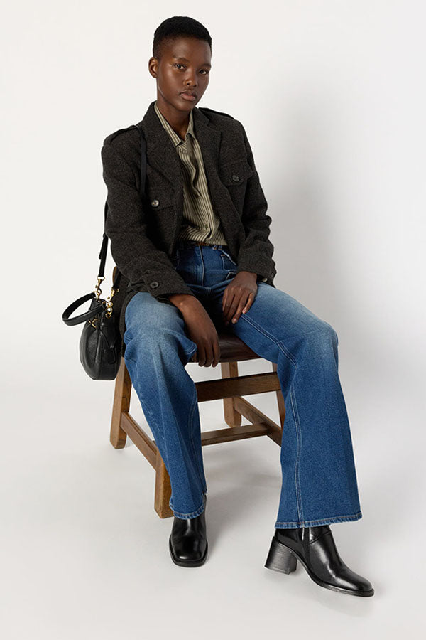 NADIRA HERRINGBONE JACKET