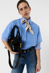 CHAYNA BLUESKY SHORT SLEEVED COTTON SHIRT