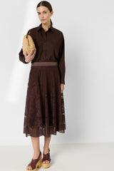CHRINA TAUPE POPLIN SHIRT