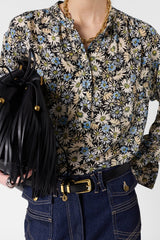CLYMENE FLOWING FLORAL BLOUSE
