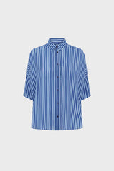 CRISSY FLOWING OVERSIZED STRIPED SHIRT