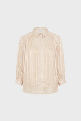 CRINA FLOWING STRIPED JACQUARD SHIRT