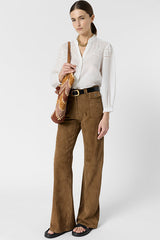 CRISTEL ECRU FINE EMBROIDERY SHIRT