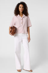 CAZIA STRIPED SHORT SLEEVED SHIRT