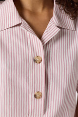 CAZIA STRIPED SHORT SLEEVED SHIRT