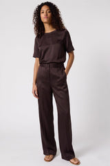 CILEIA CINNAMON SILK TOP