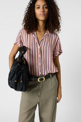 CINDYA STRIPED SHORT SLEEVED SHIRT