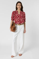 CEVA FLORAL RUFFLES SHIRT
