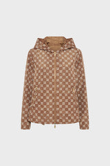 JULINE ROPE SHORT MONOGRAMMED PARKA