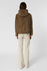 JULINE ROPE SHORT MONOGRAMMED PARKA