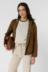 JULINE ROPE SHORT MONOGRAMMED PARKA