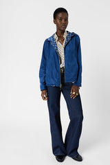 JULINE NAVY SHORT MONOGRAMMED PARKA