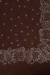 DONIA PRINTED COTTON SILK SQUARE SCARF