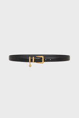 GIULA BLACK LEATHER BELT