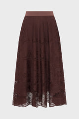 JANY LACE MIDI SKIRT