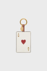 ACE OF HEARTS LEATHER CHARM