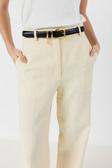ANYA YELLOW STRAIGHT SUIT TROUSERS