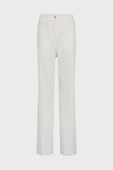 AUDEA FLARED COTTON TROUSERS