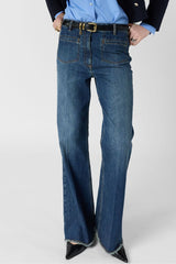 AMANDIE RAW BOOTCUT JEANS