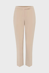 ALYA BEIGE TAILORED ELASTICATED BACK TROUSERS