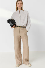 ABIGAIL WIDE LEG LINEN TROUSERS
