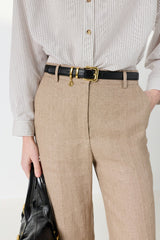 ABIGAIL WIDE LEG LINEN TROUSERS