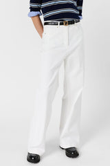 AELINA WHITE STRAIGHT WIDE JEANS