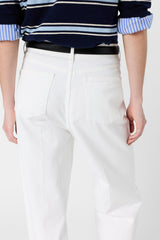 AELINA WHITE STRAIGHT WIDE JEANS