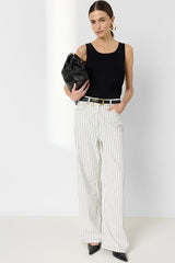 AMALIAH WIDE STRIPED JEANS