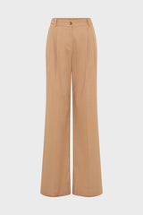 AZRA COTTON PLEATED TROUSERS