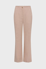 ALAYNA STRAIGHT LINEN BLEND TROUSERS