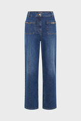 ARLINA STRAIGHT GOLD JAWS JEANS