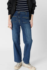 ARLINA STRAIGHT GOLD JAWS JEANS