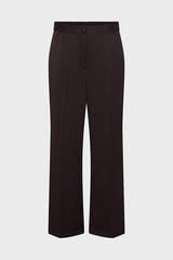 AMELYA CINNAMON FLOWING SILK TROUSERS