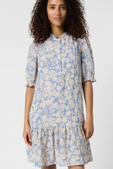 ROMIE FLOWERS RUFFLES SHORT DRESS