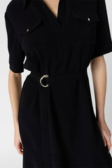 ROMYNE MICROFIBER SHIRT DRESS